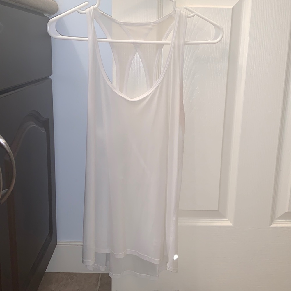 Lululemon white mesh tank